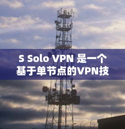 S Solo VPN 是一个基于单节点的VPN技术，旨在提供安全、可靠的网络连接。以下是关于 S Solo VPN 的详细信息