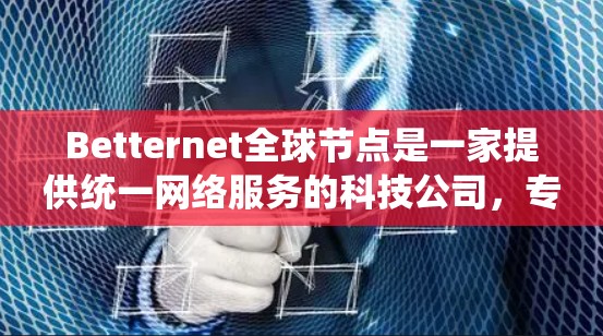 Betternet全球节点是一家提供统一网络服务的科技公司，专注于提供云计算、大数据和计算服务的全球网络基础设施。以下是对该服务的详细分析