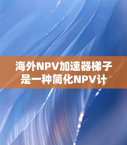 海外NPV加速器梯子是一种简化NPV计算的方法,特别适用于海外项目。以下是该梯子的详细解释和步骤 海外NPV加速器梯子是一种简化NPV计算的方法,特别适用于海外项目。以下是该梯子的详细解释和步骤