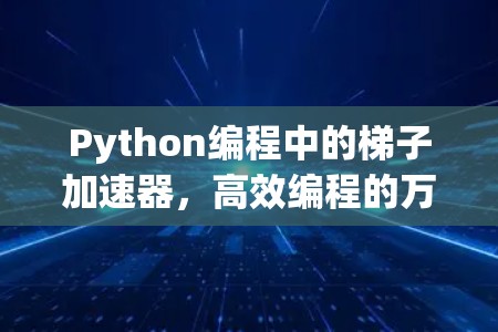 Python编程中的梯子加速器,高效编程的万能钥匙 Python编程中的梯子加速器,高效编程的万能钥匙