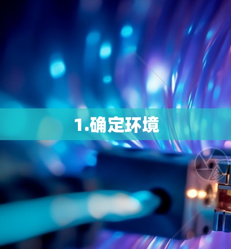 1.确定环境 1.确定环境