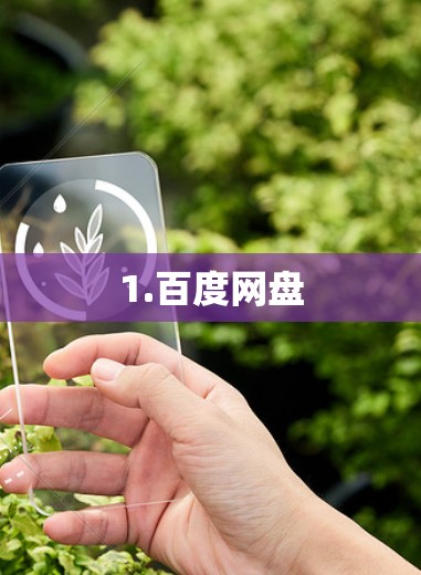 1.百度网盘 1.百度网盘
