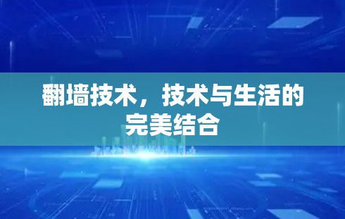 翻墙技术,技术与生活的完美结合 翻墙技术,技术与生活的完美结合